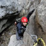 on Mauri e Miki Ferrata Burrone Giovanelli